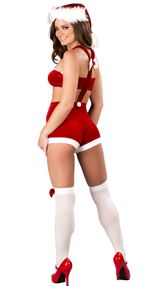 Red Dance Christmas Cute Costume Set